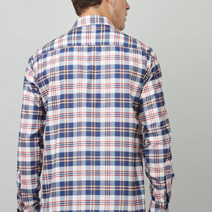Darnandstitch Contrast Printed Checkered Shirt