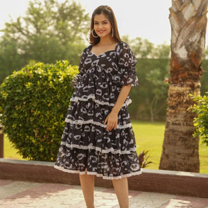 SAGE GREY GEORGETTE DRESS