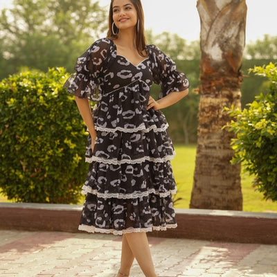 SAGE GREY GEORGETTE DRESS
