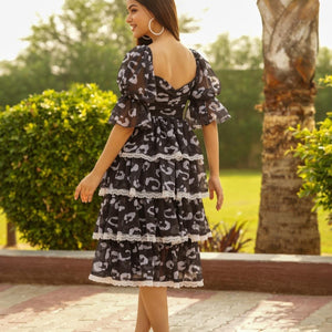 SAGE GREY GEORGETTE DRESS
