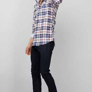 Darnandstitch Contrast Printed Checkered Shirt