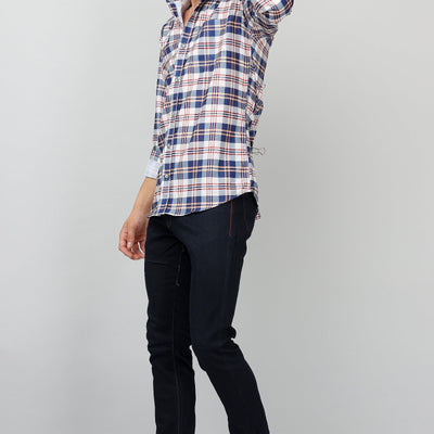 Darnandstitch Contrast Printed Checkered Shirt