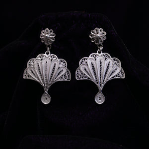 Tree Shape Silver Filigree Earring