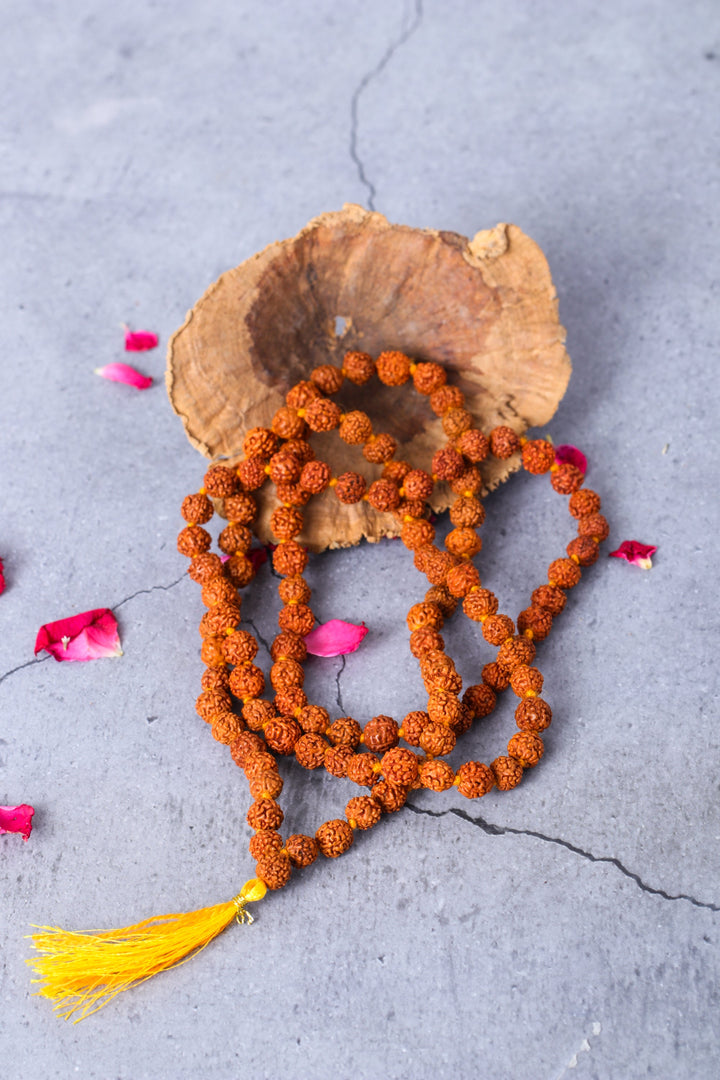 Chaitanya 5 mukhi Rudraksha Mala- 6 mm Beads