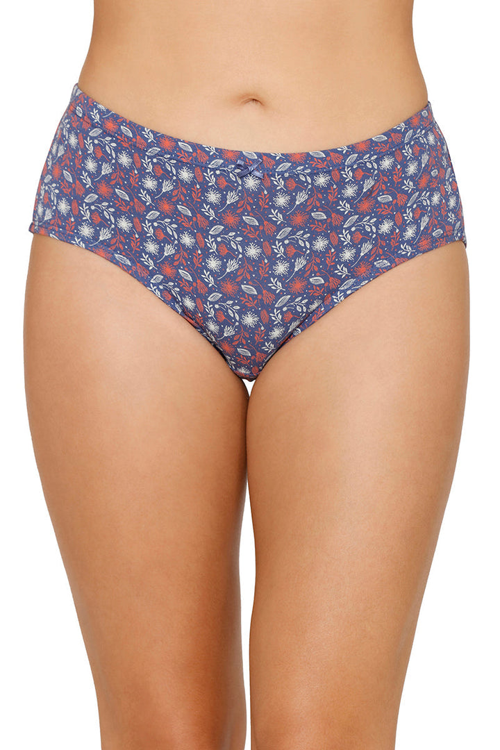 Inner Elastic Printed Mid Rise Hipster Panty (Pack of 3)