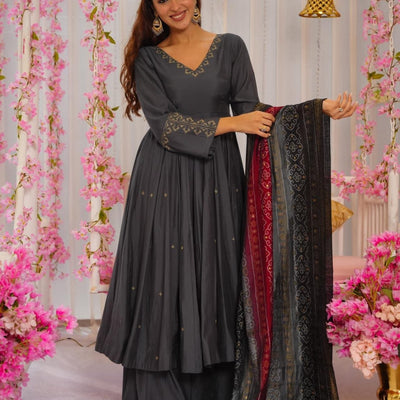Smoky Grace muslin Suit Set