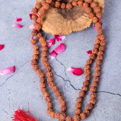 Chaitanya 5 mukhi Rudraksha Mala- 8 mm beads