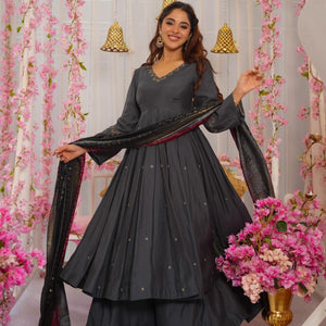 Smoky Grace muslin Suit Set