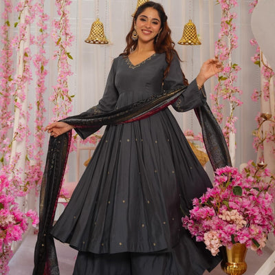 Smoky Grace muslin Suit Set