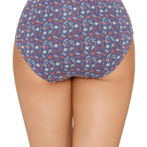 Inner Elastic Printed Mid Rise Hipster Panty (Pack of 3)