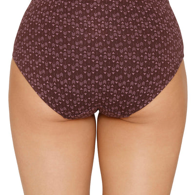 Inner Elastic Printed Mid Rise Hipster Panty (Pack of 3)