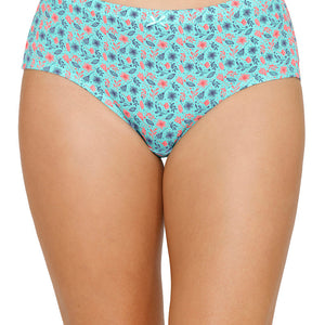 Inner Elastic Printed Mid Rise Hipster Panty (Pack of 3)