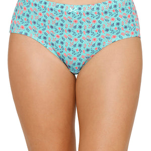 Inner Elastic Printed Mid Rise Hipster Panty (Pack of 3)