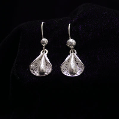 Floral Bouquet Silver Filigree Earrings