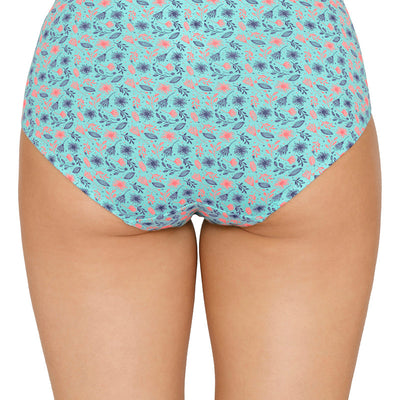 Inner Elastic Printed Mid Rise Hipster Panty (Pack of 3)