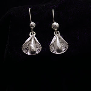 Floral Bouquet Silver Filigree Earrings