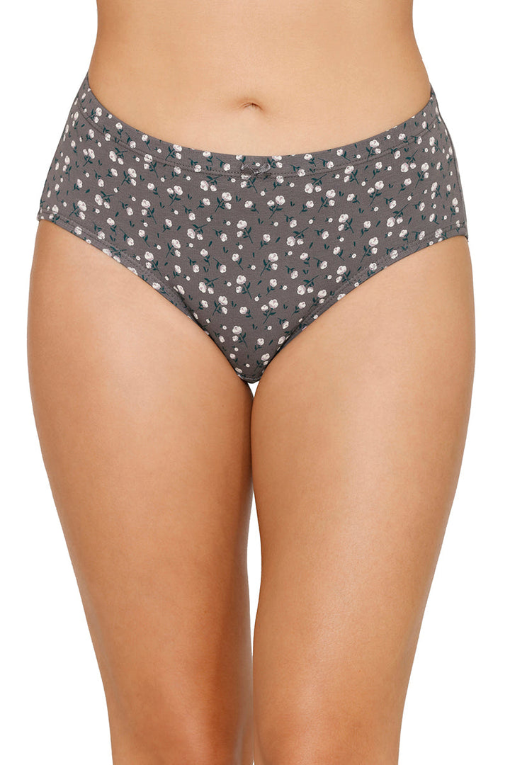 Inner Elastic Printed Mid Rise Hipster Panty (Pack of 3)