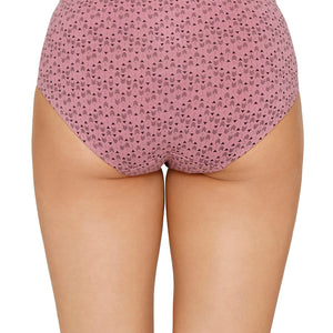 Inner Elastic Printed Mid Rise Hipster Panty (Pack of 3)