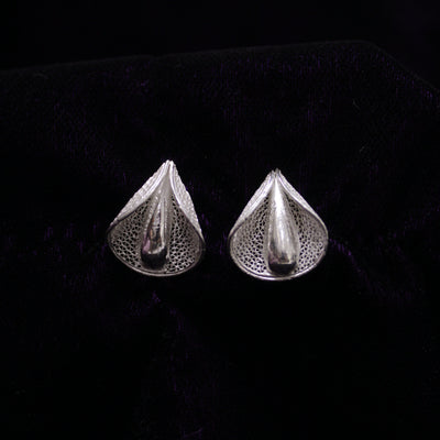 Bouquet Stud Silver Filigree Earrings
