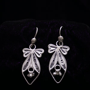 Mayurpankhi Silver Filigree Earrings