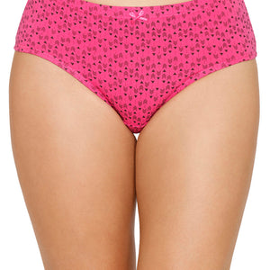 Inner Elastic Printed Mid Rise Hipster Panty (Pack of 3)