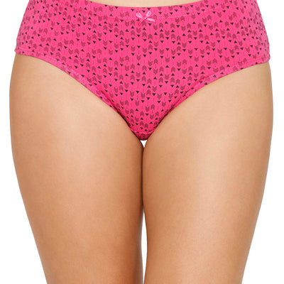 Inner Elastic Printed Mid Rise Hipster Panty (Pack of 3)