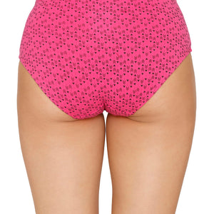 Inner Elastic Printed Mid Rise Hipster Panty (Pack of 3)