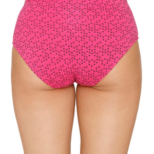Inner Elastic Printed Mid Rise Hipster Panty (Pack of 3)