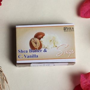 Bihra Handmade Natural Shea Butter & C.Vanilla Soap (100gm)