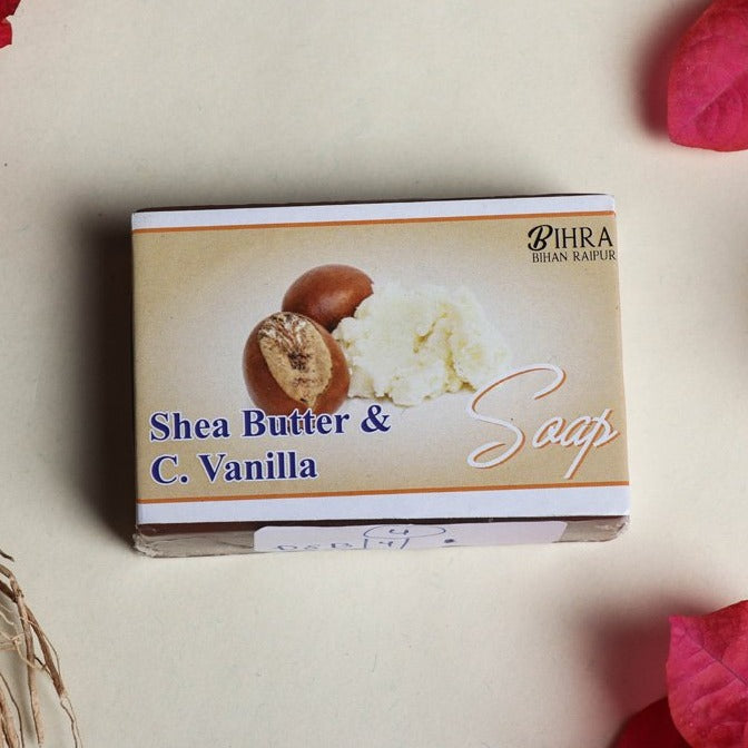 Bihra Handmade Natural Shea Butter & C.Vanilla Soap (100gm)