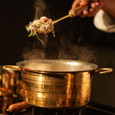 Brass Patila / Milk Topia- Naturally non stick , Non Toxic, Teflon Free