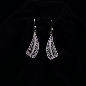 Designed Silver Filigree Earrings
