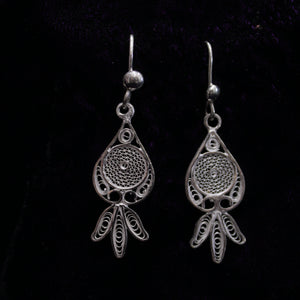 Kalas Designed Silver Filigree Earrings