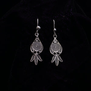 Kalas Designed Silver Filigree Earrings