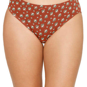 Inner Elastic Printed Mid Rise Bikini Panty (Pack of 3)