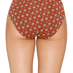 Inner Elastic Printed Mid Rise Bikini Panty (Pack of 3)