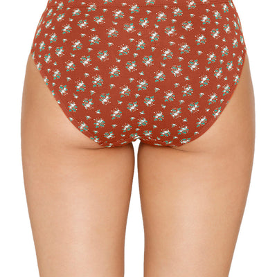 Inner Elastic Printed Mid Rise Bikini Panty (Pack of 3)
