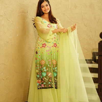 PALLAVI LIME SUIT SET