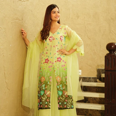 PALLAVI LIME SUIT SET
