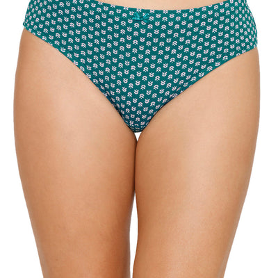 Inner Elastic Printed Mid Rise Bikini Panty (Pack of 3)