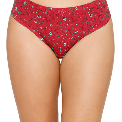 Inner Elastic Printed Mid Rise Bikini Panty (Pack of 3)