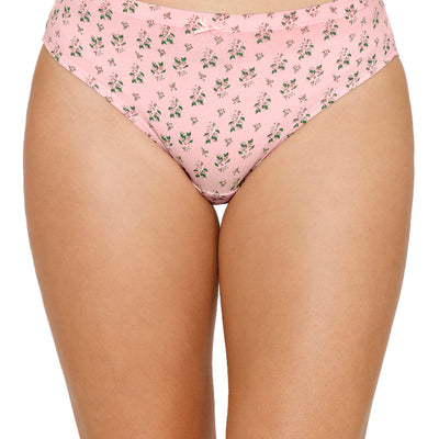 Inner Elastic Printed Mid Rise Bikini Panty (Pack of 3)