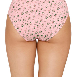 Inner Elastic Printed Mid Rise Bikini Panty (Pack of 3)
