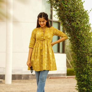 Mustard cotton top