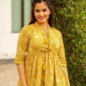 Mustard cotton top
