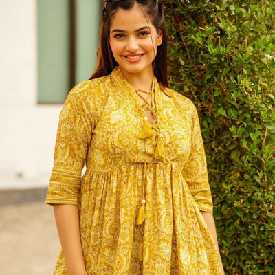 Mustard cotton top