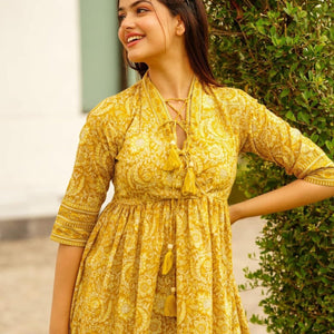 Mustard cotton top