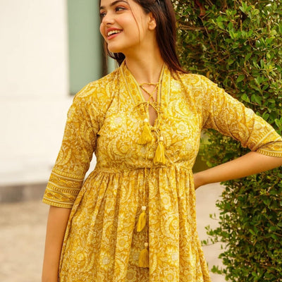 Mustard cotton top