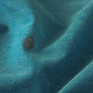 Blue - Godavari Jamdani Buta Pure Handloom Cotton Fabric