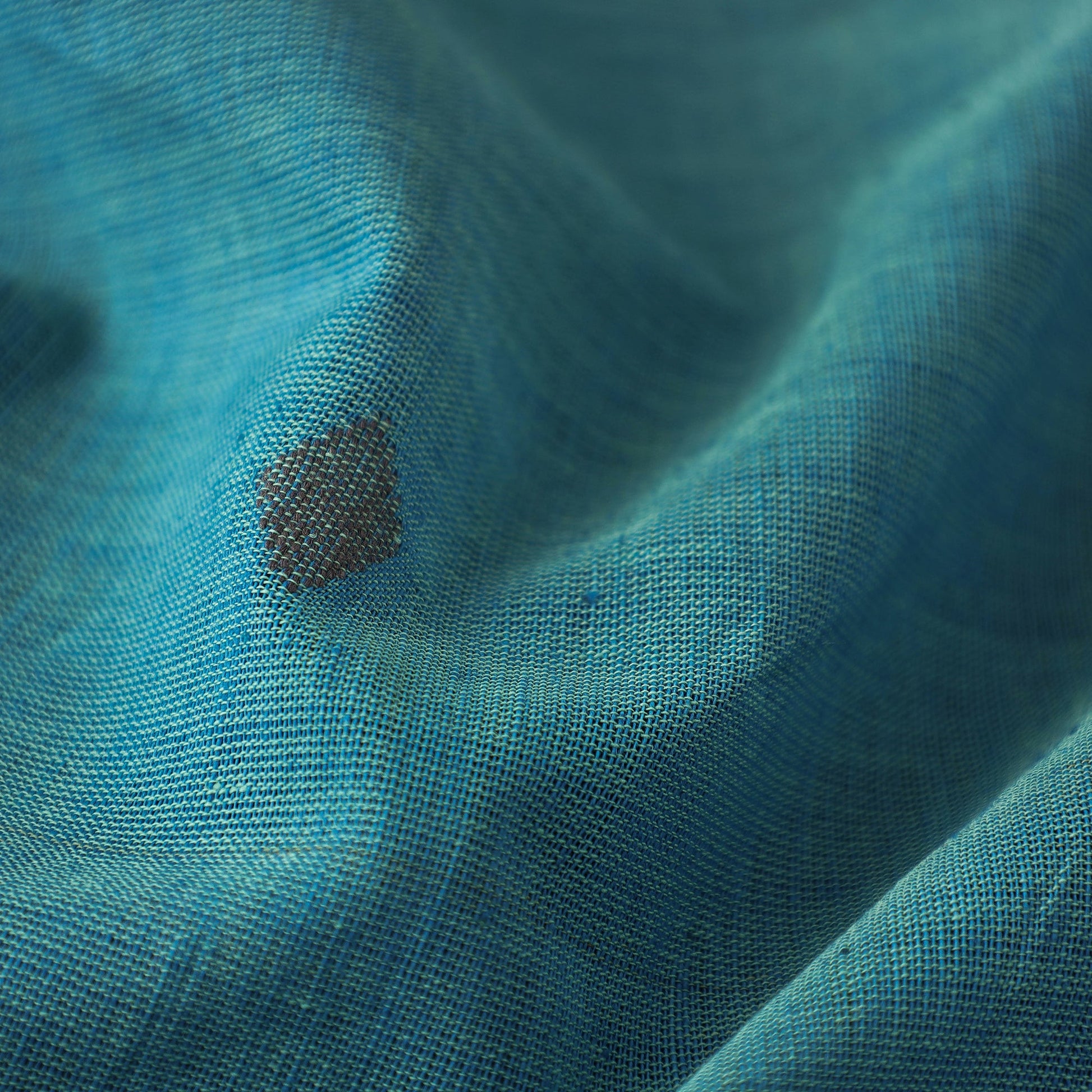 Blue - Godavari Jamdani Buta Pure Handloom Cotton Fabric